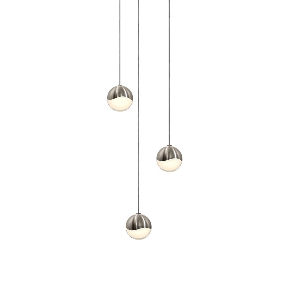 Grapes Pendant, Satin Nickel. Picture 1
