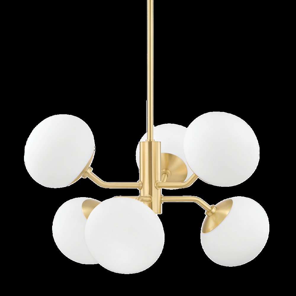 Estee Chandelier, Aged Brass. Picture 1