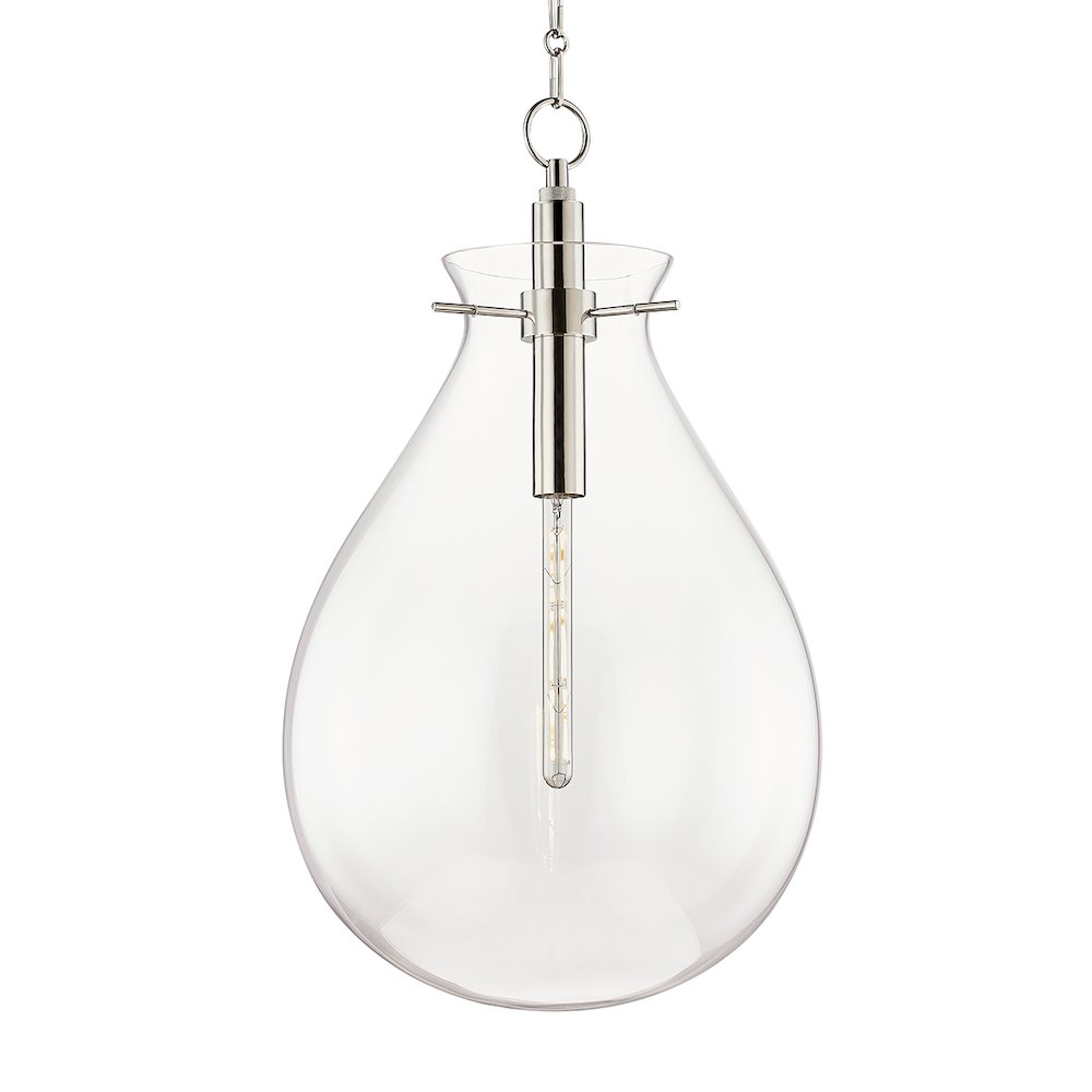 Ivy Pendant, Polished Nickel. Picture 1