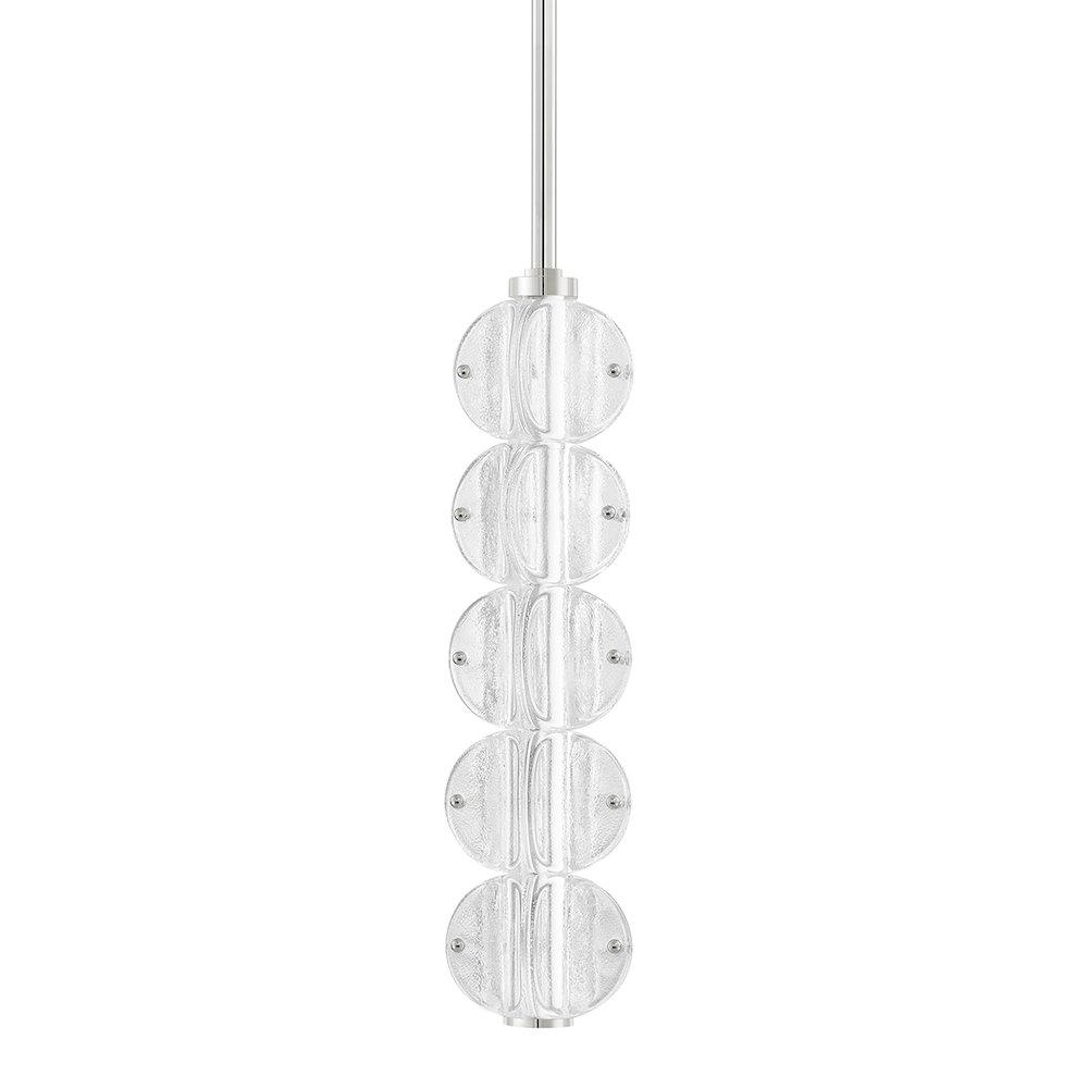 Lindley Pendant, Polished Nickel. Picture 1