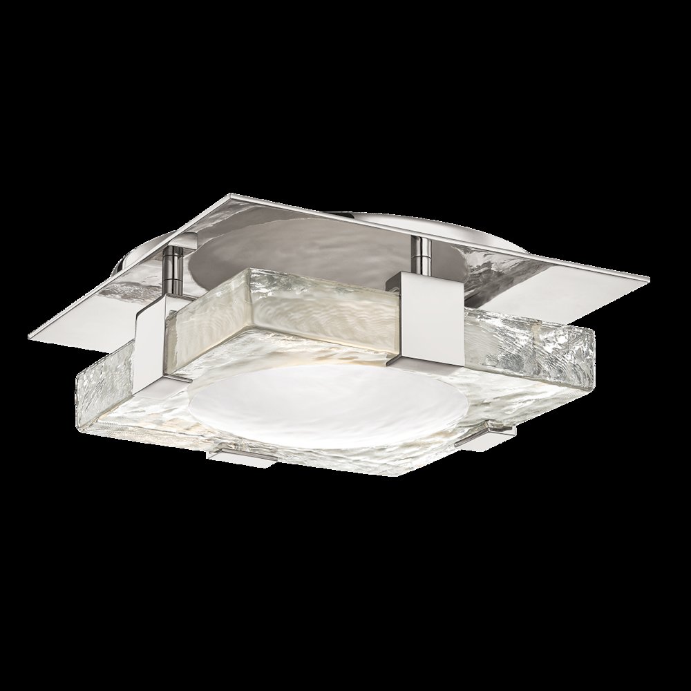 Bourne Semi-Flush, Polished Nickel. Picture 1