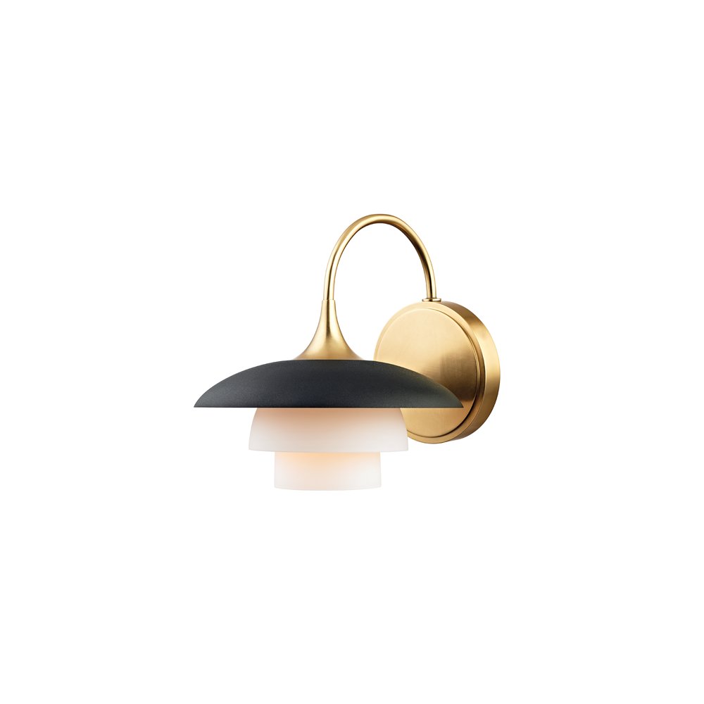 Barron Wall Sconce, Aged Brass. Picture 1