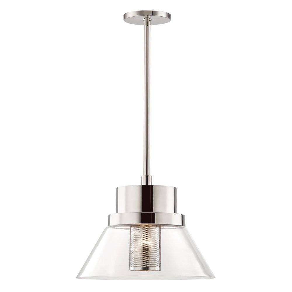 Paoli Pendant, Polished Nickel. Picture 1