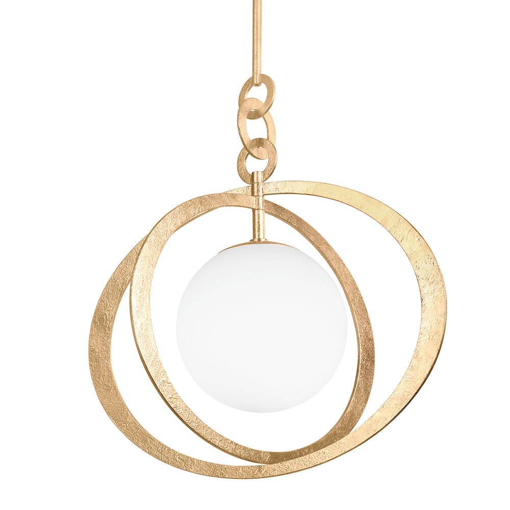 Olancha Pendant, Vintage Gold Leaf. Picture 1