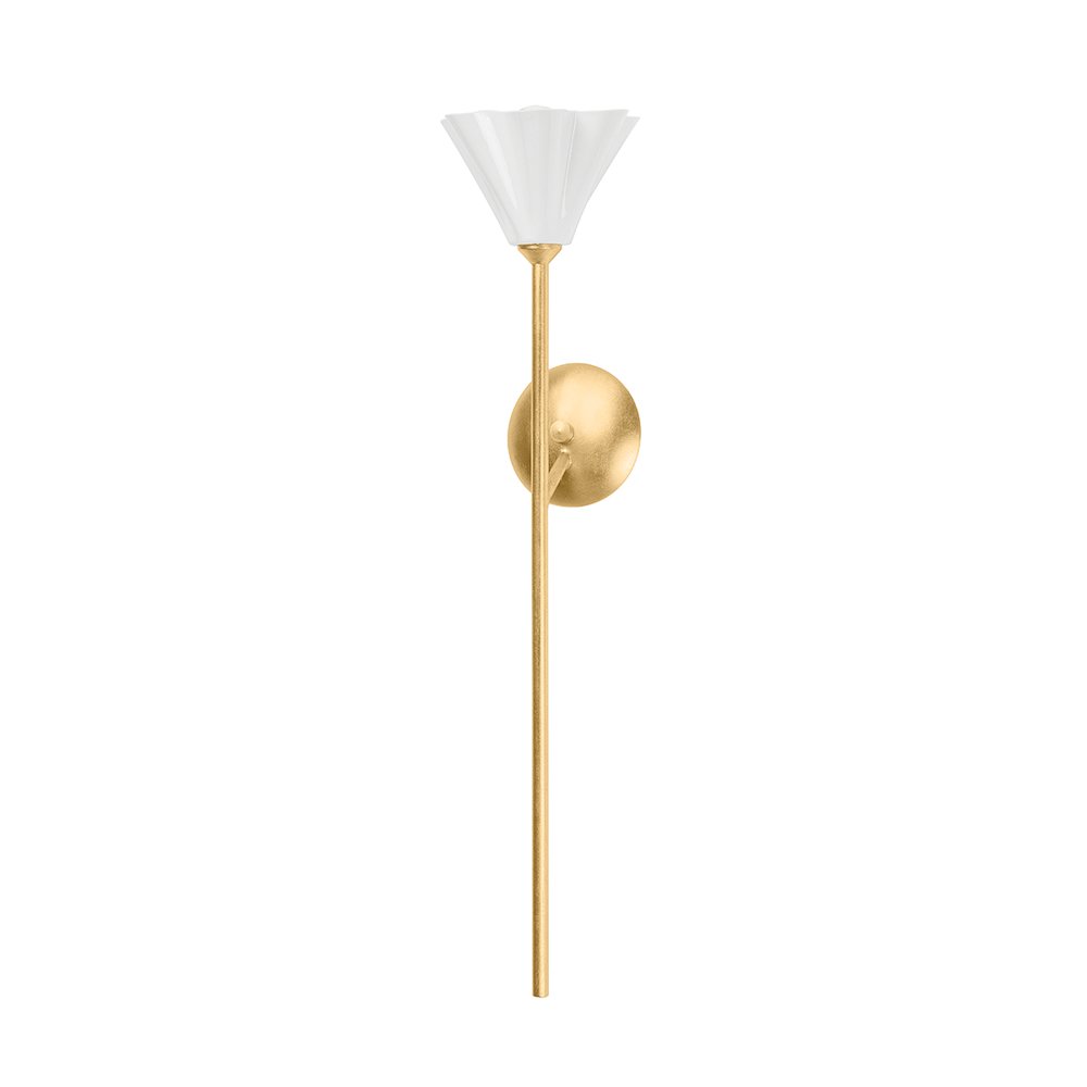 Julieta Wall Sconce, Vintage Gold Leaf. Picture 1