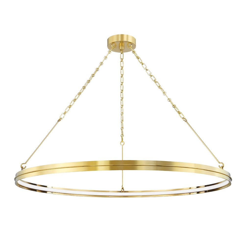 Rosendale Chandelier In Aged Brass Color. Picture 1