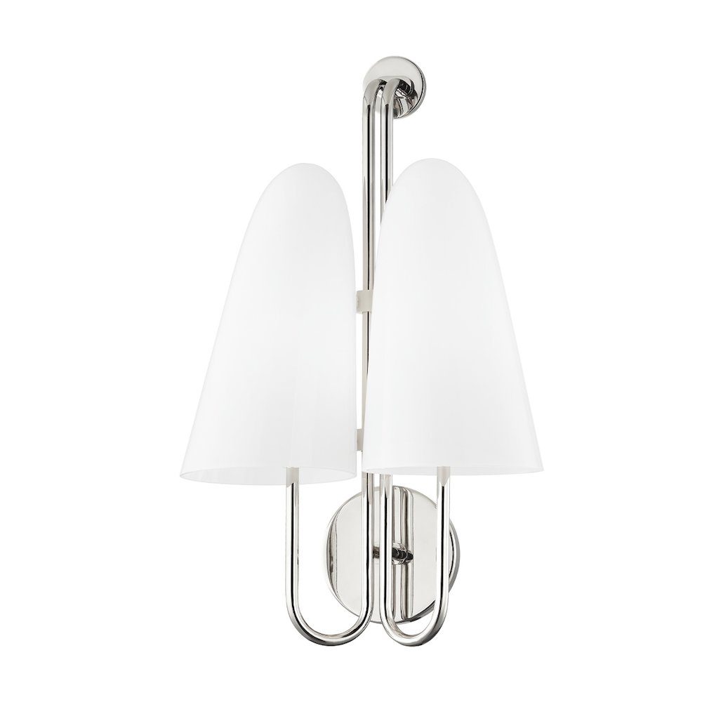 Slate Hill Wall Sconce In Polished Nickel Color. Picture 1