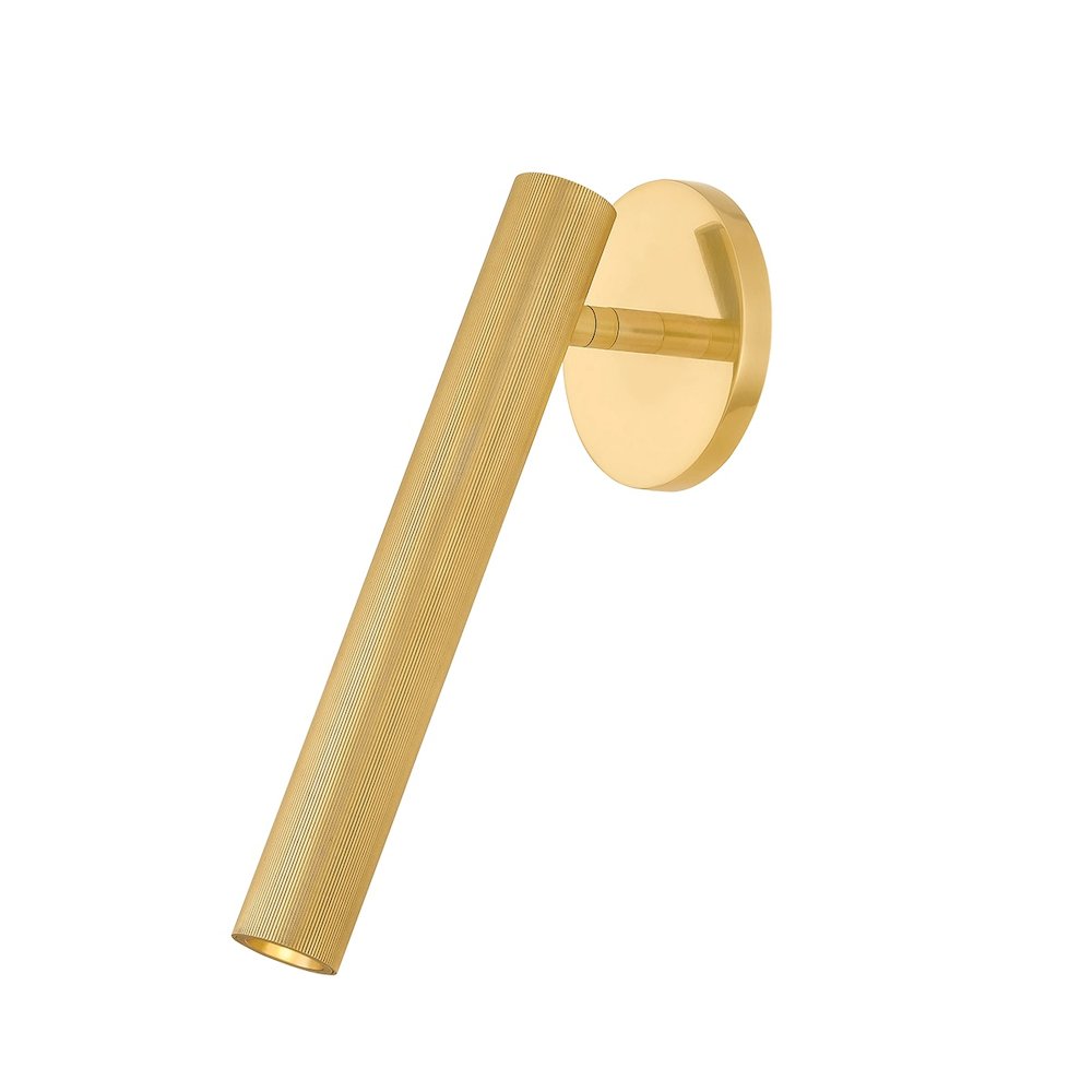 Simeon Wall Sconce In Aged Brass Color. Picture 1