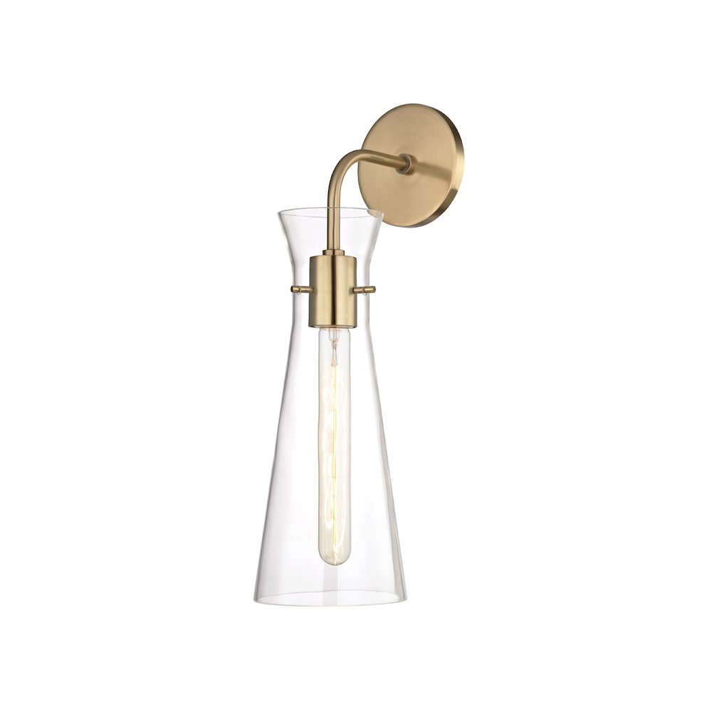 Bruckner Wall Sconce In Aged Brass Color. Picture 4