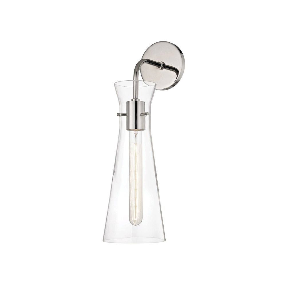 Bruckner Wall Sconce In Polished Nickel Color. Picture 2