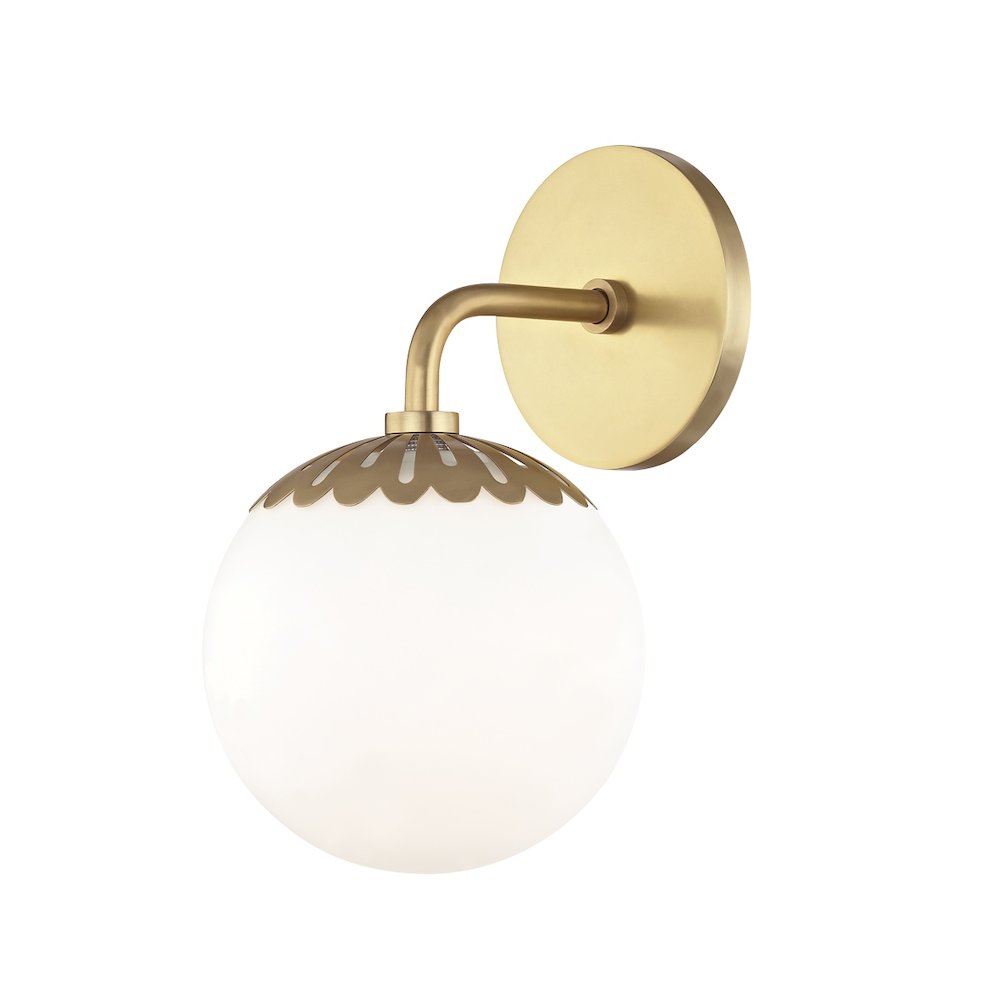 Stratford Wall Sconce In Aged Brass Color. Picture 2