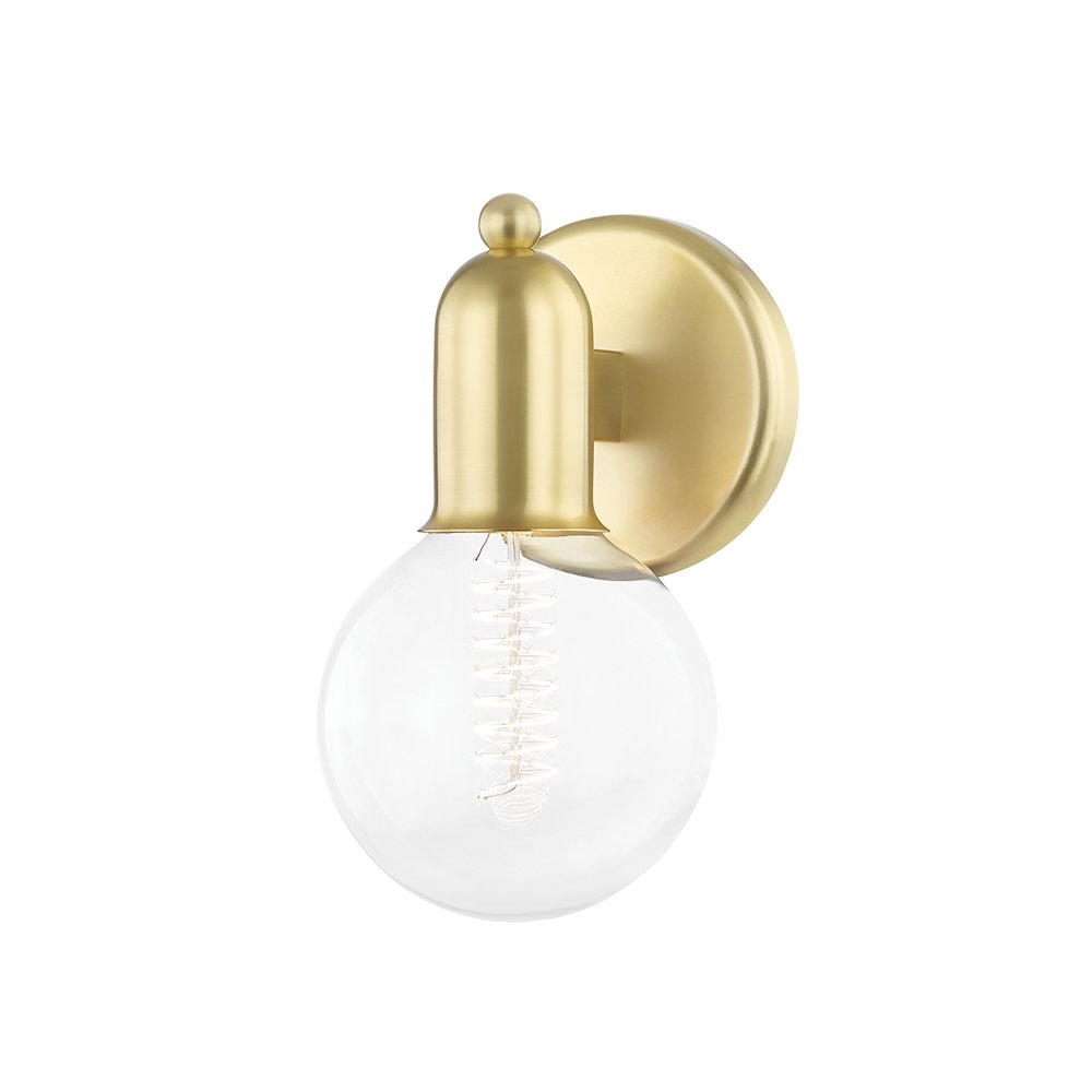 Wayne Wall Sconce In Aged Brass Color. Picture 3
