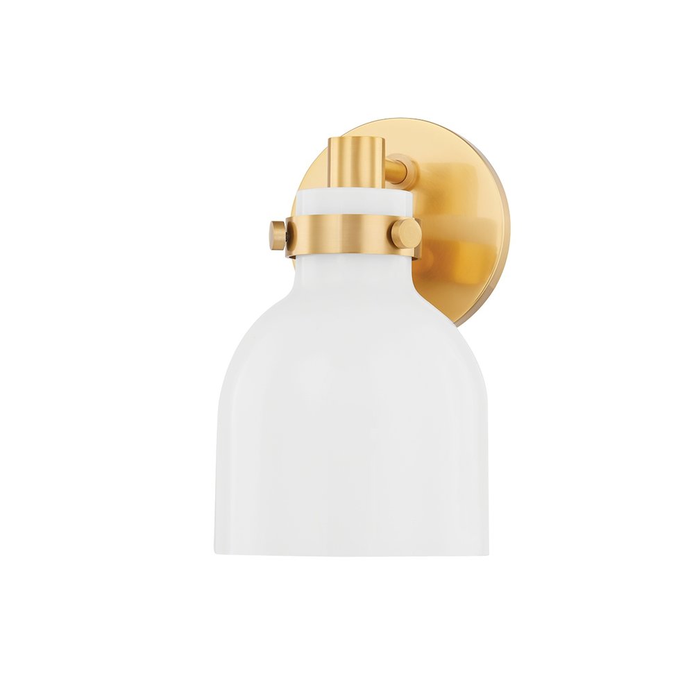 Wayne Wall Sconce In Aged Brass Color. Picture 4