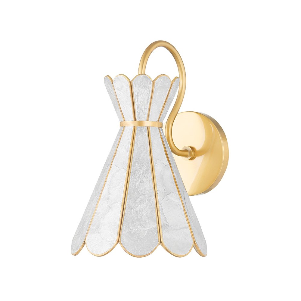 Bruckner Wall Sconce In Aged Brass Color. Picture 7