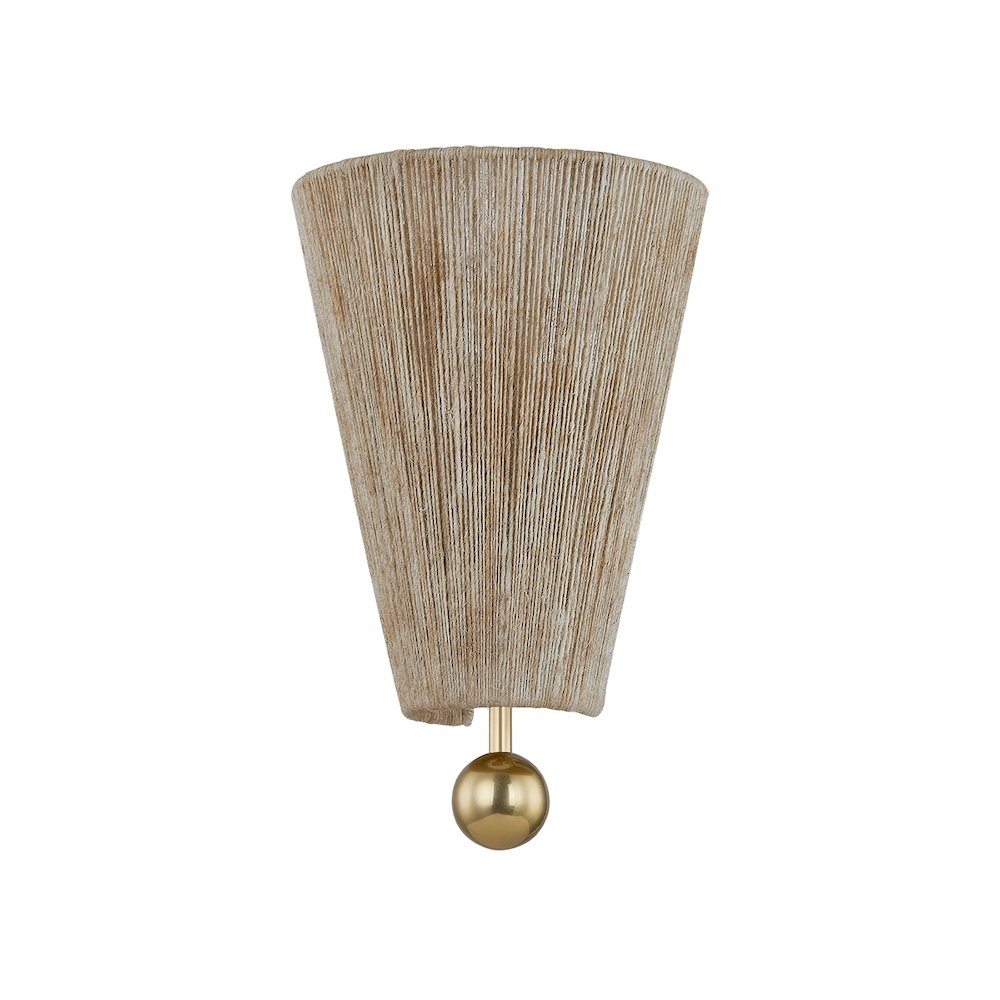 Bruckner Wall Sconce In Aged Brass Color. Picture 8