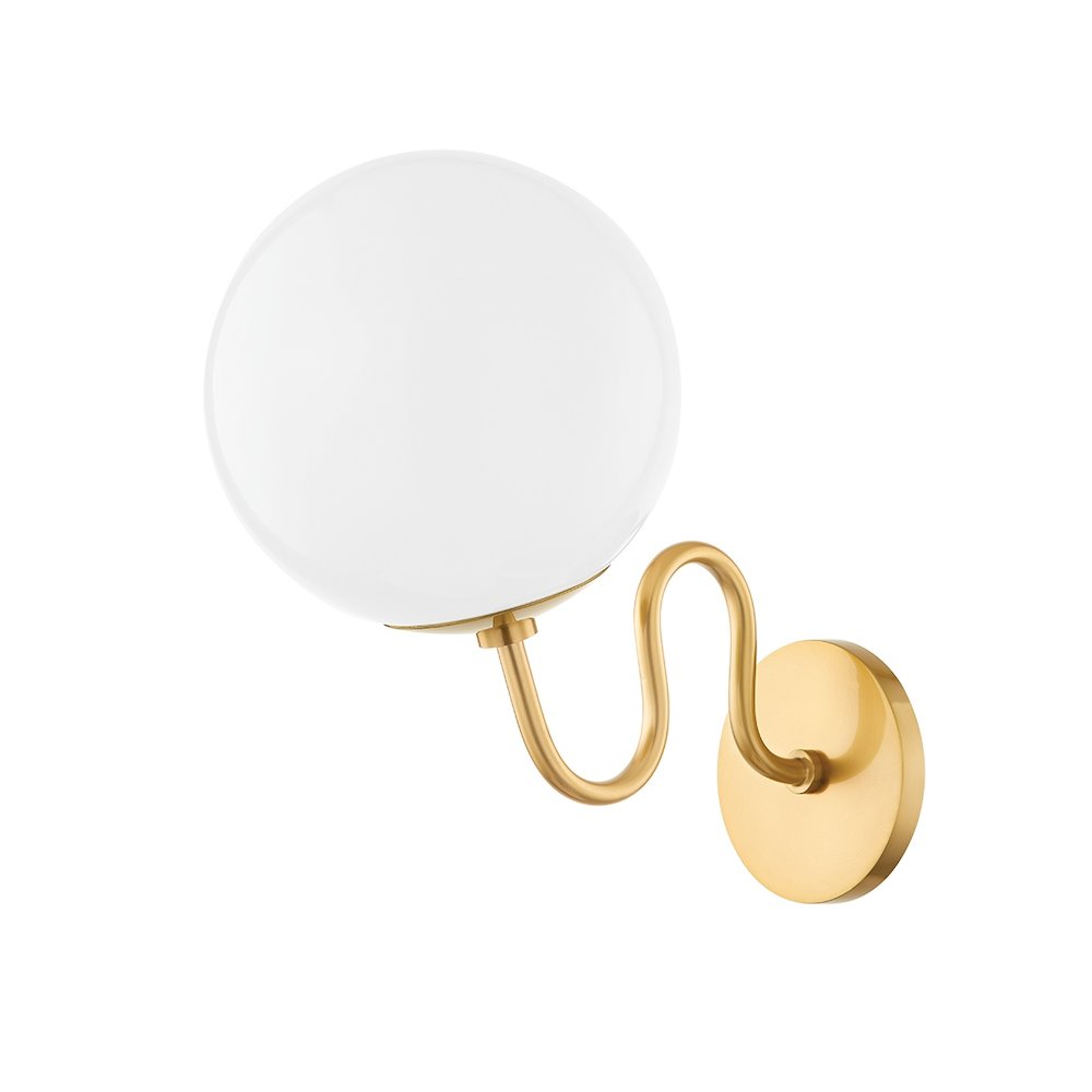 Bruckner Wall Sconce In Aged Brass Color. Picture 11