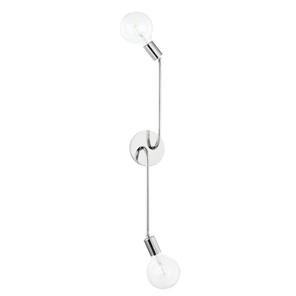 Saturn Wall Sconce In Polished Nickel Color. Picture 3