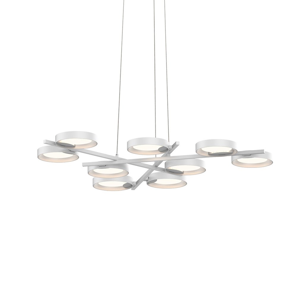 Light Guide Ring Pendant, Satin White. Picture 1