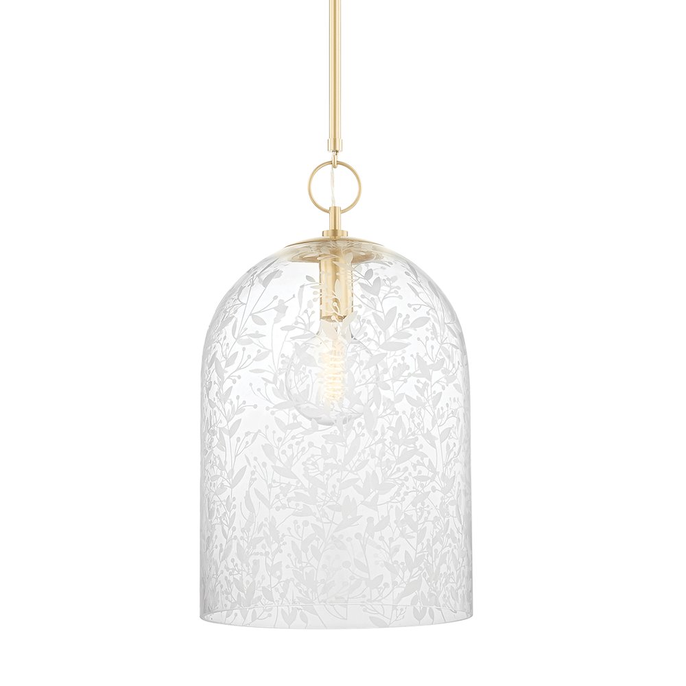 Belleville Pendant, Aged Brass. Picture 1