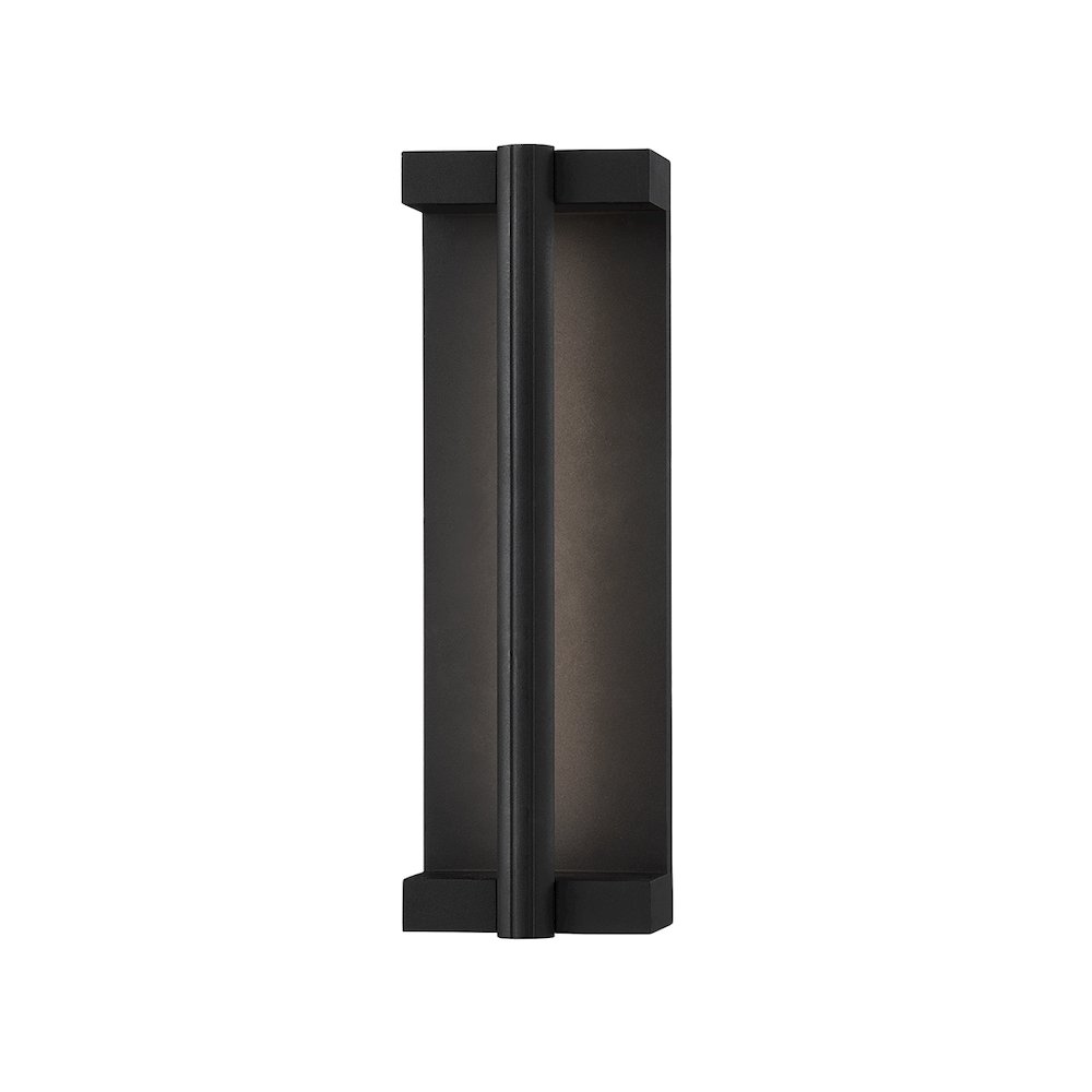 Calla Exterior Wall Sconce, Texture Black. Picture 1