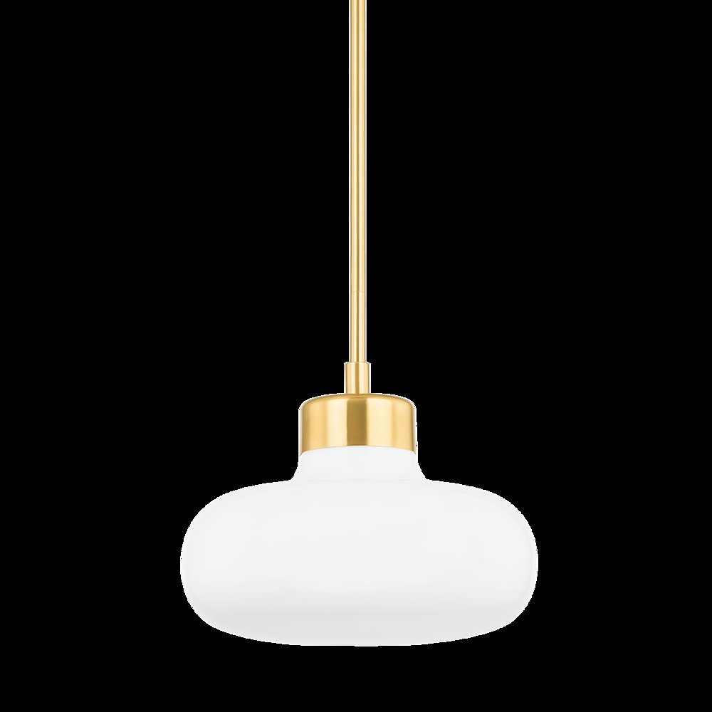 Eliana Pendant, Aged Brass. Picture 1