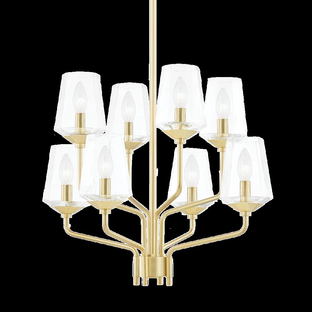 Kayla Chandelier, Aged Brass. Picture 1