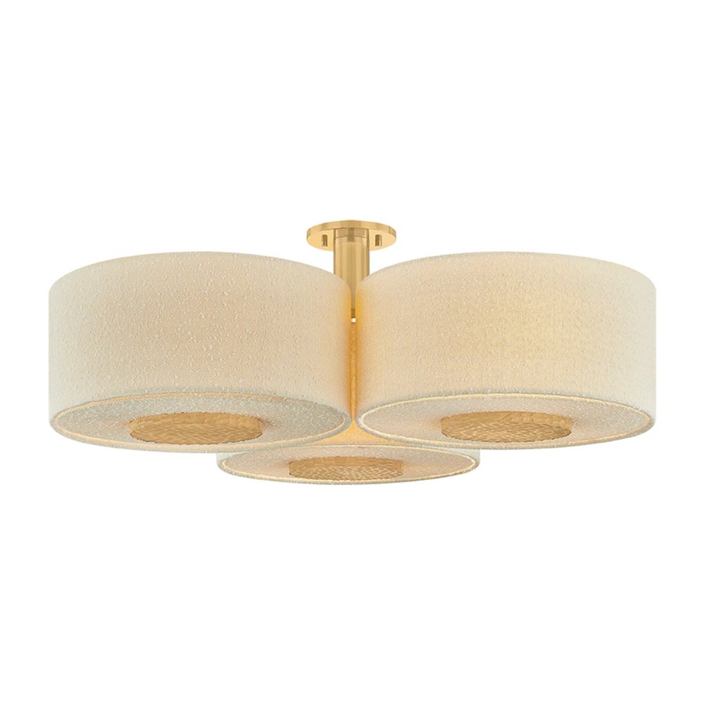 Miller Flush Mount, Essential, Natural. Picture 1