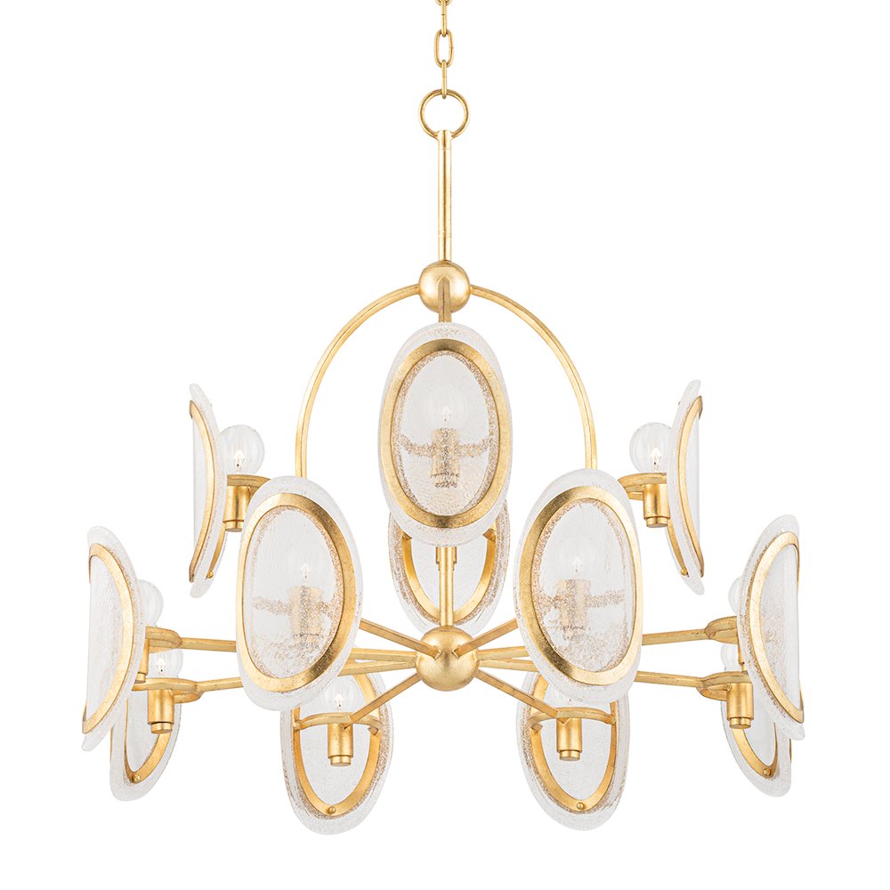 Danes Chandelier, Vintage Gold Leaf. Picture 1