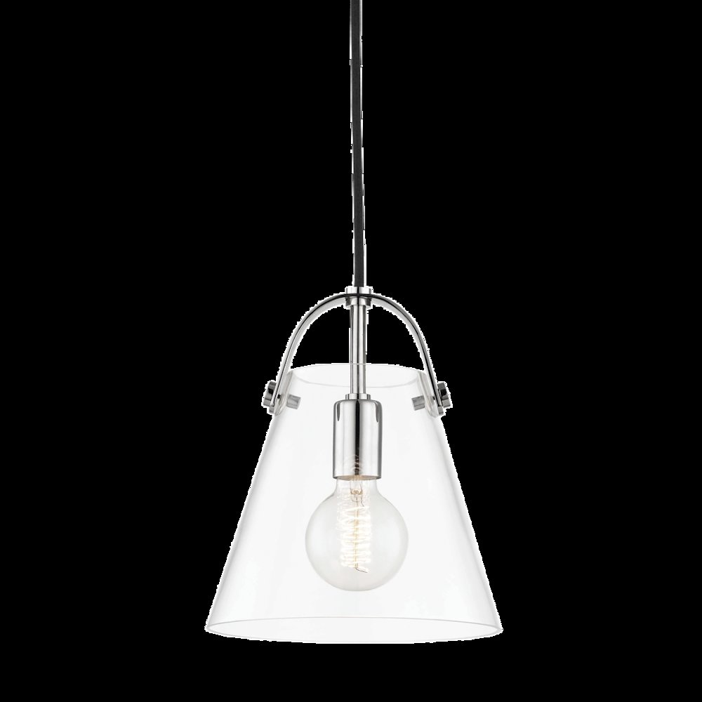 Karin Pendant, Polished Nickel. Picture 1