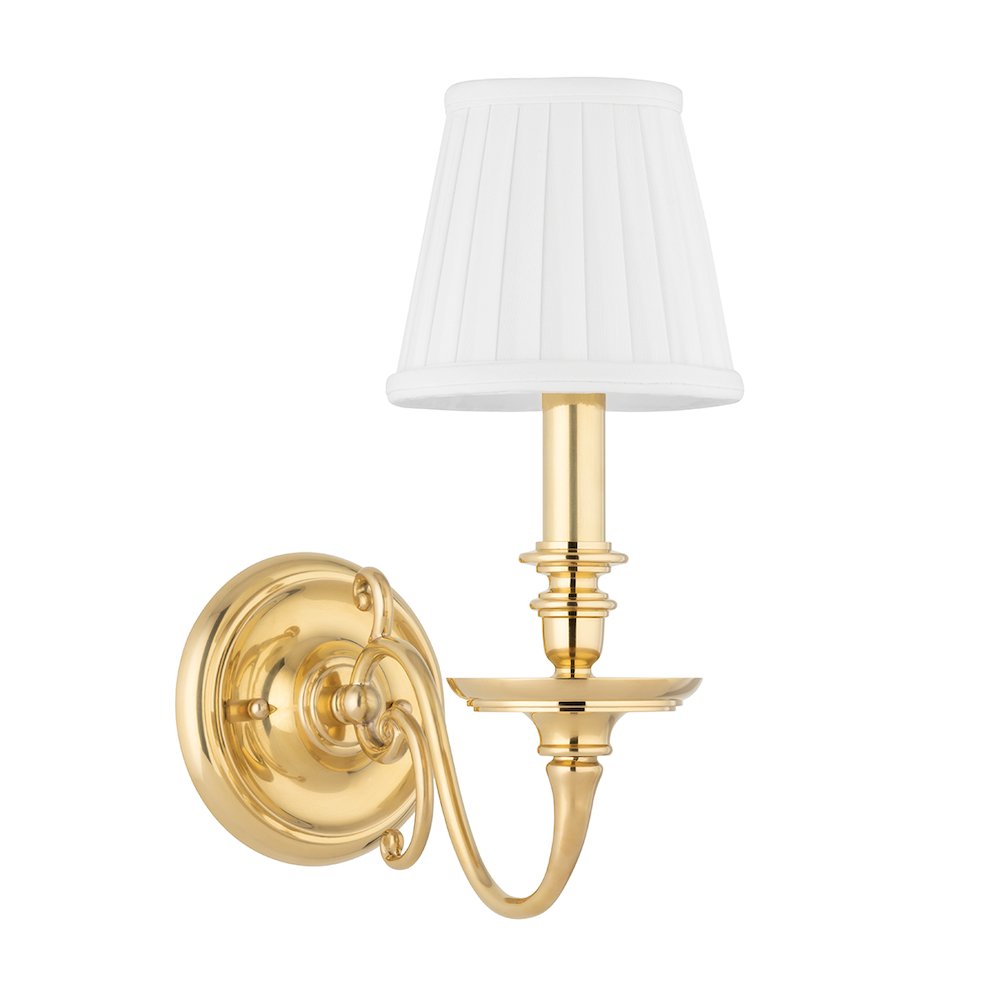 Charleston Wall Sconce, Aged Brass. Picture 1