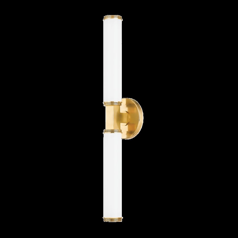 Cromwell Wall Sconce, Aged Brass. Picture 1