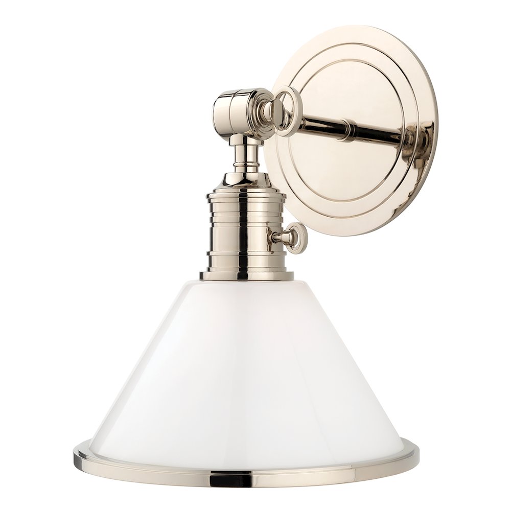 Garden City Wall Sconce, Polished Nickel. Picture 1