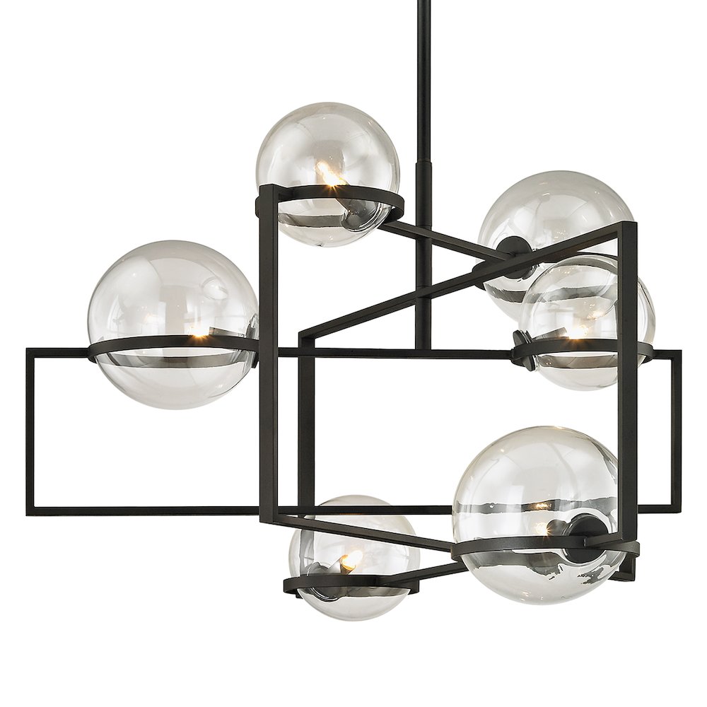 Elliot Chandelier, Texture Black. Picture 1