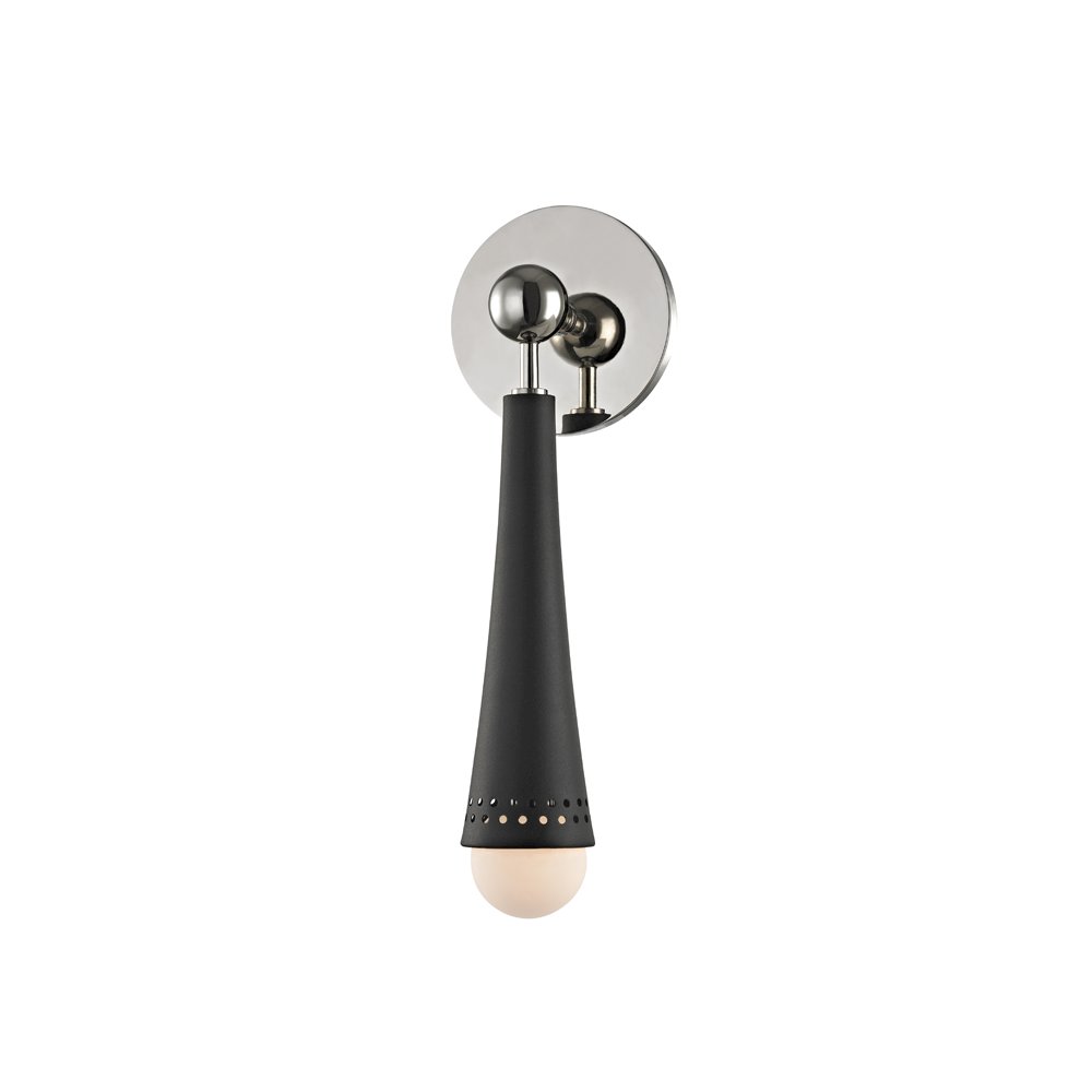 Tupelo Wall Sconce, Polished Nickel. Picture 1