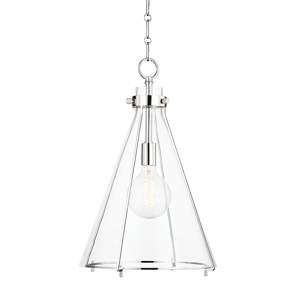 Eldridge Pendant, Polished Nickel. Picture 1