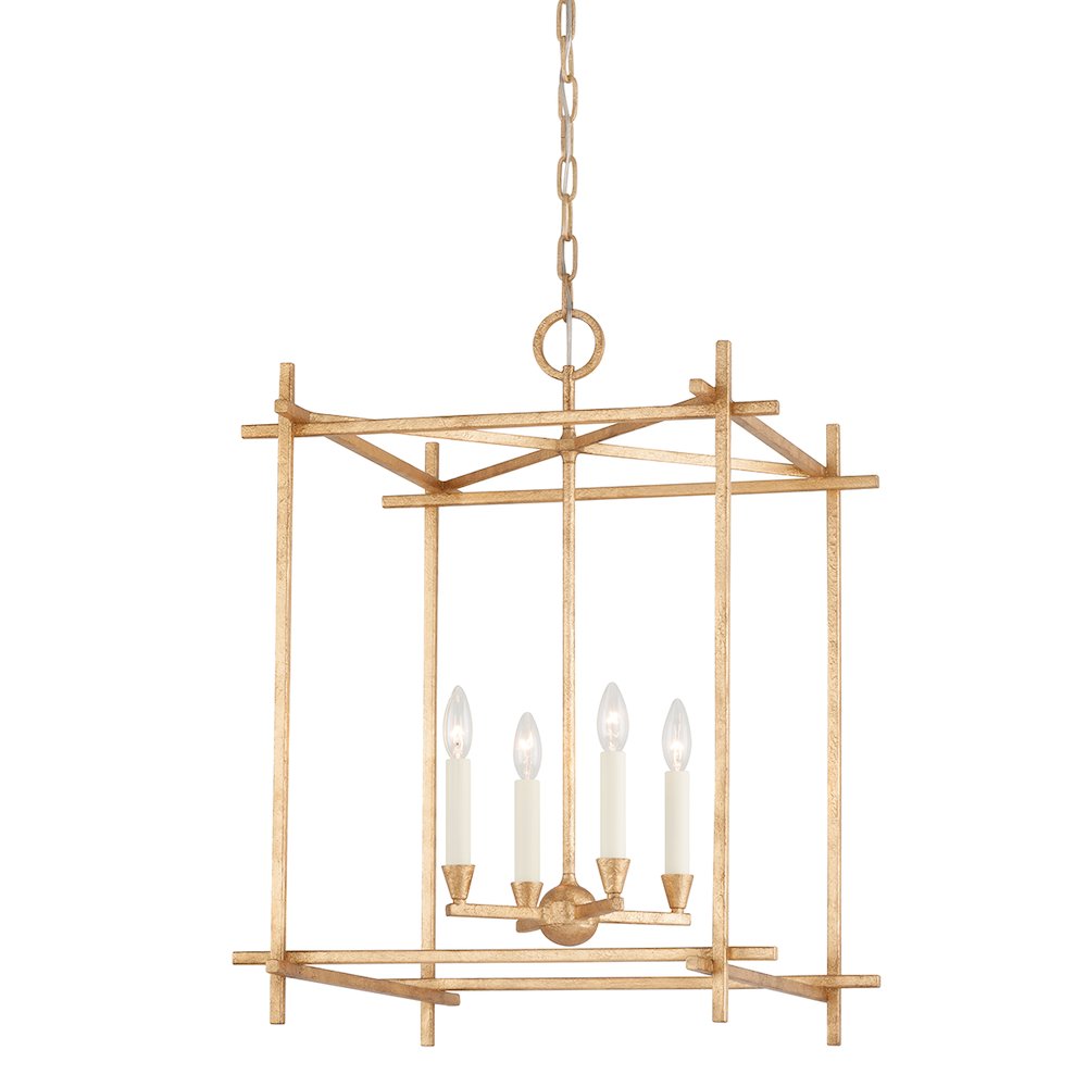 Huck Lantern, Vintage Gold Leaf. Picture 1