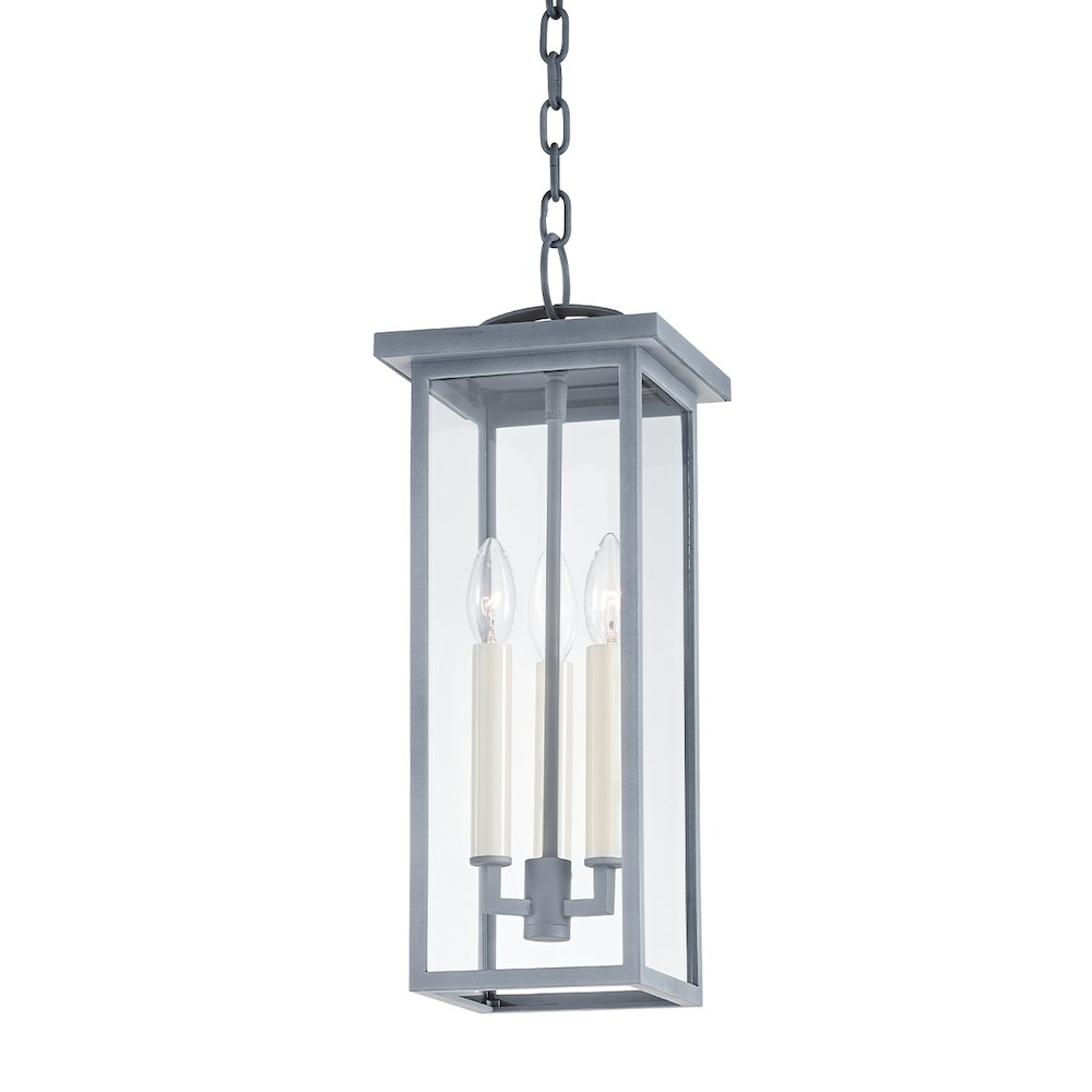 Eden Exterior Pendant, Weathered Zinc. Picture 1