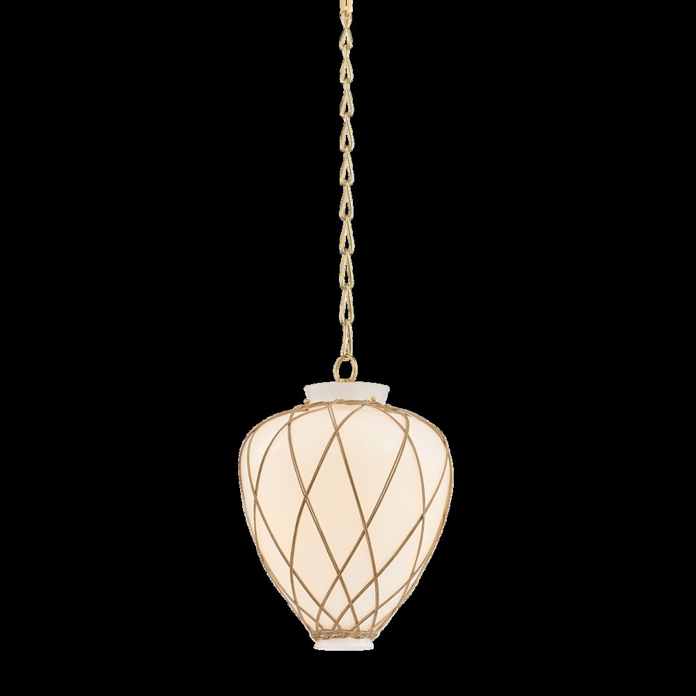 Apple Valley Pendant, Aged Brass. Picture 1
