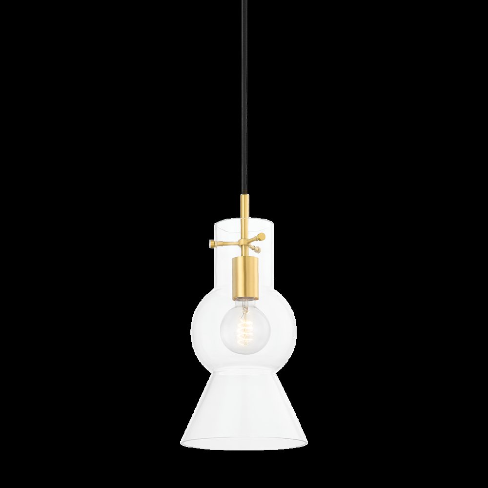 Mirabel Pendant, Aged Brass. Picture 1
