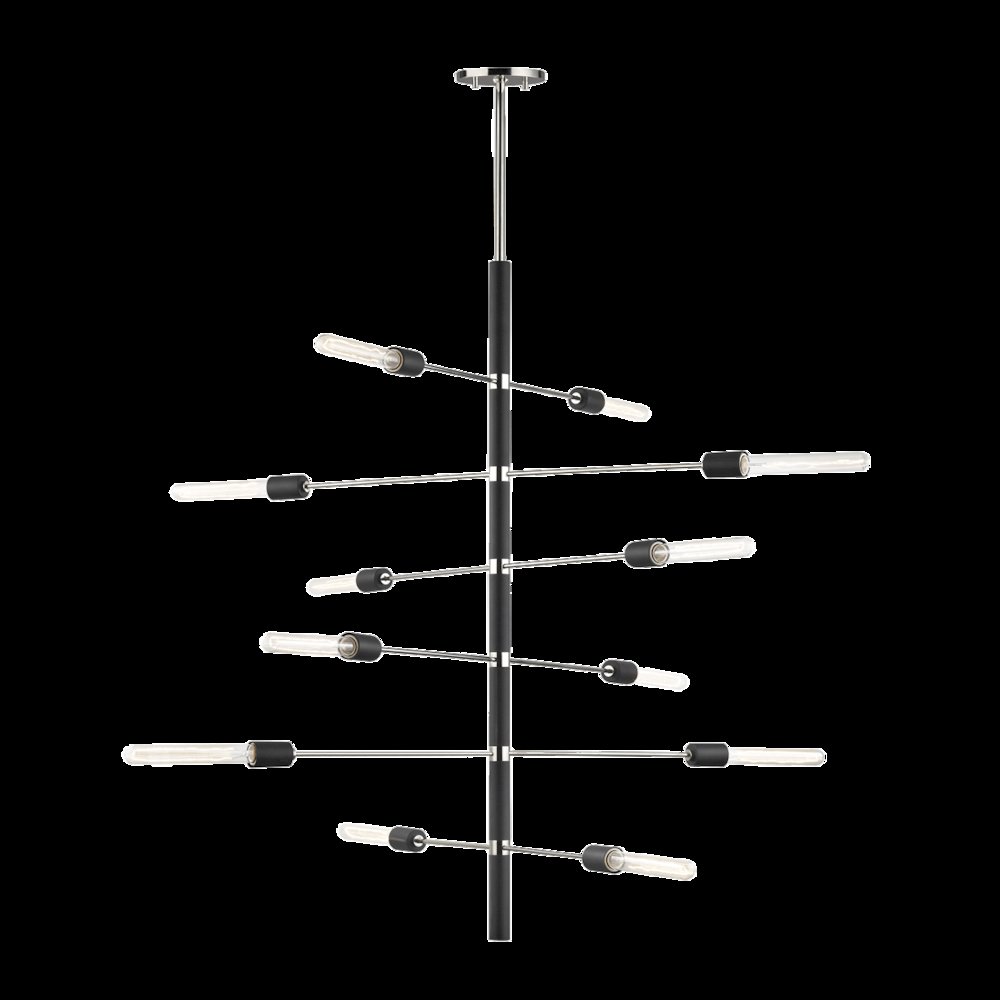 Astrid Chandelier, Polished Nickel. Picture 1