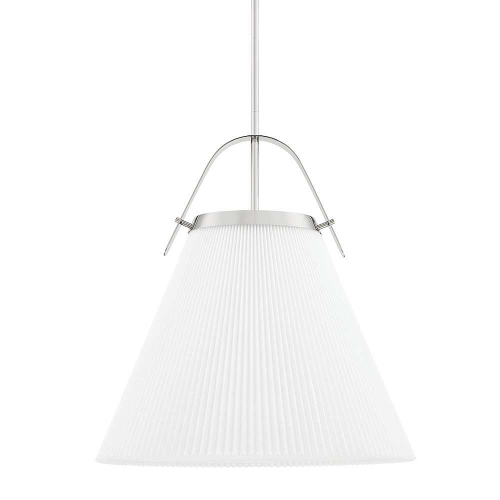 Aldridge Pendant, Polished Nickel. Picture 1