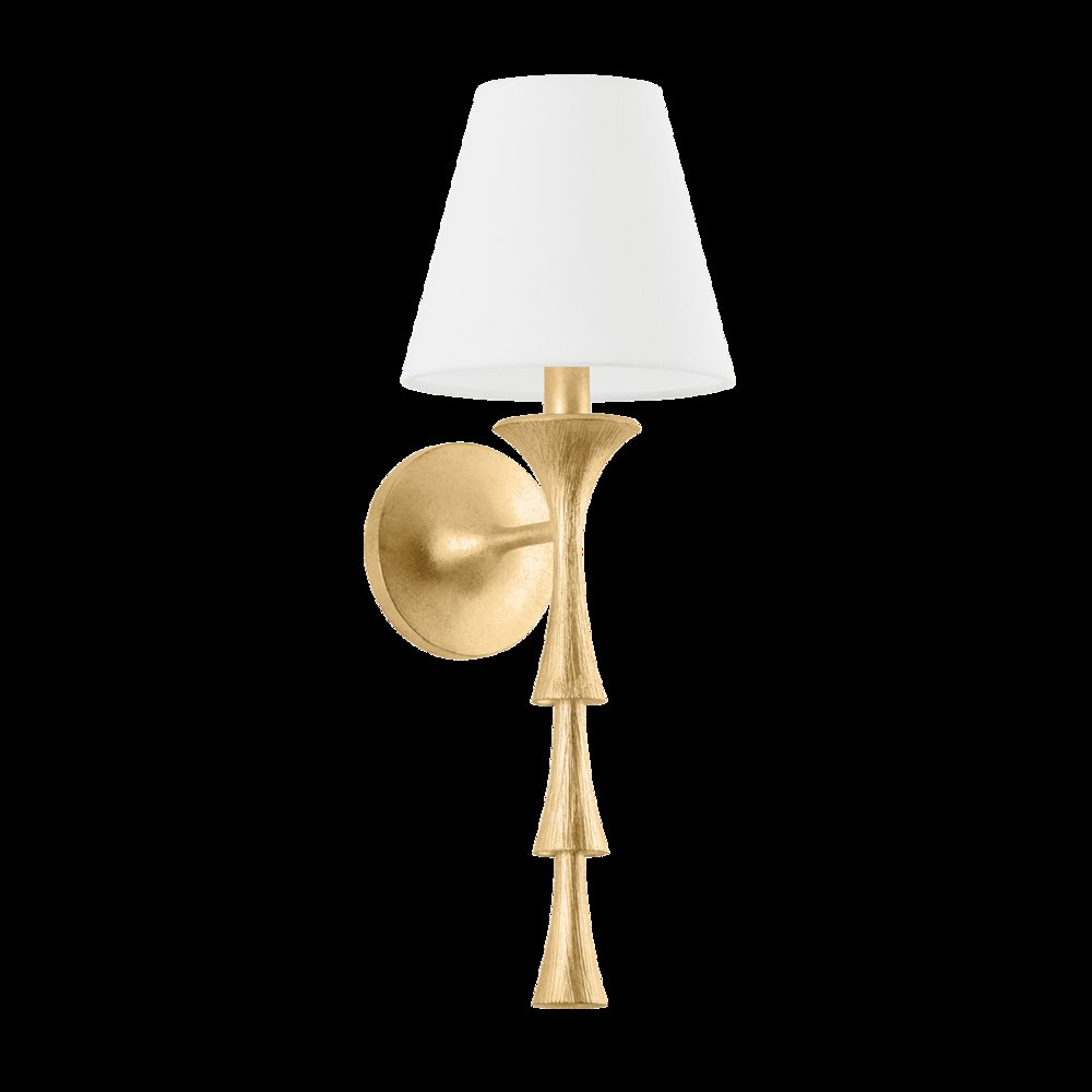 Vails Gate Wall Sconce, Vintage Gold Leaf. Picture 1