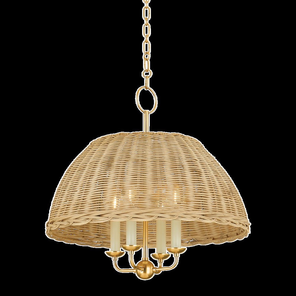 Arwen Chandelier, Aged Brass. Picture 1