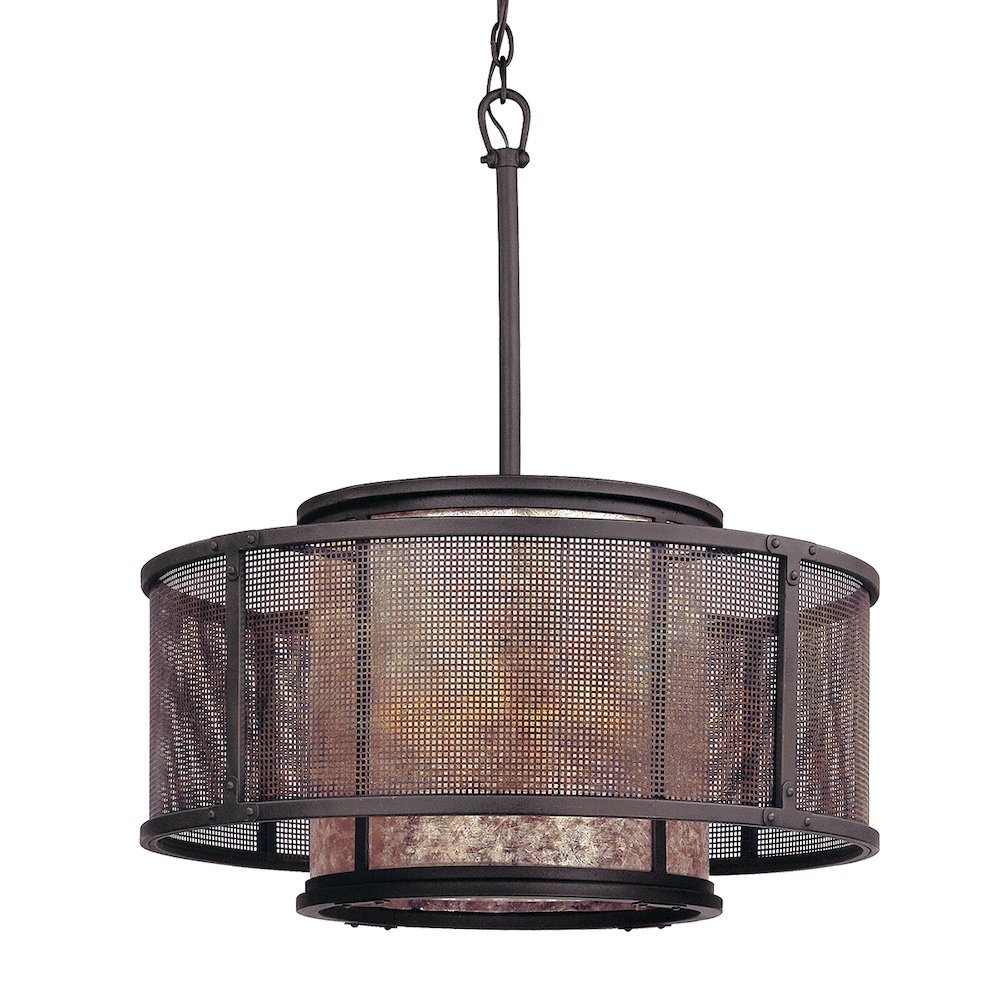 Copper Mountain Chandelier In Bronze Color. Picture 1
