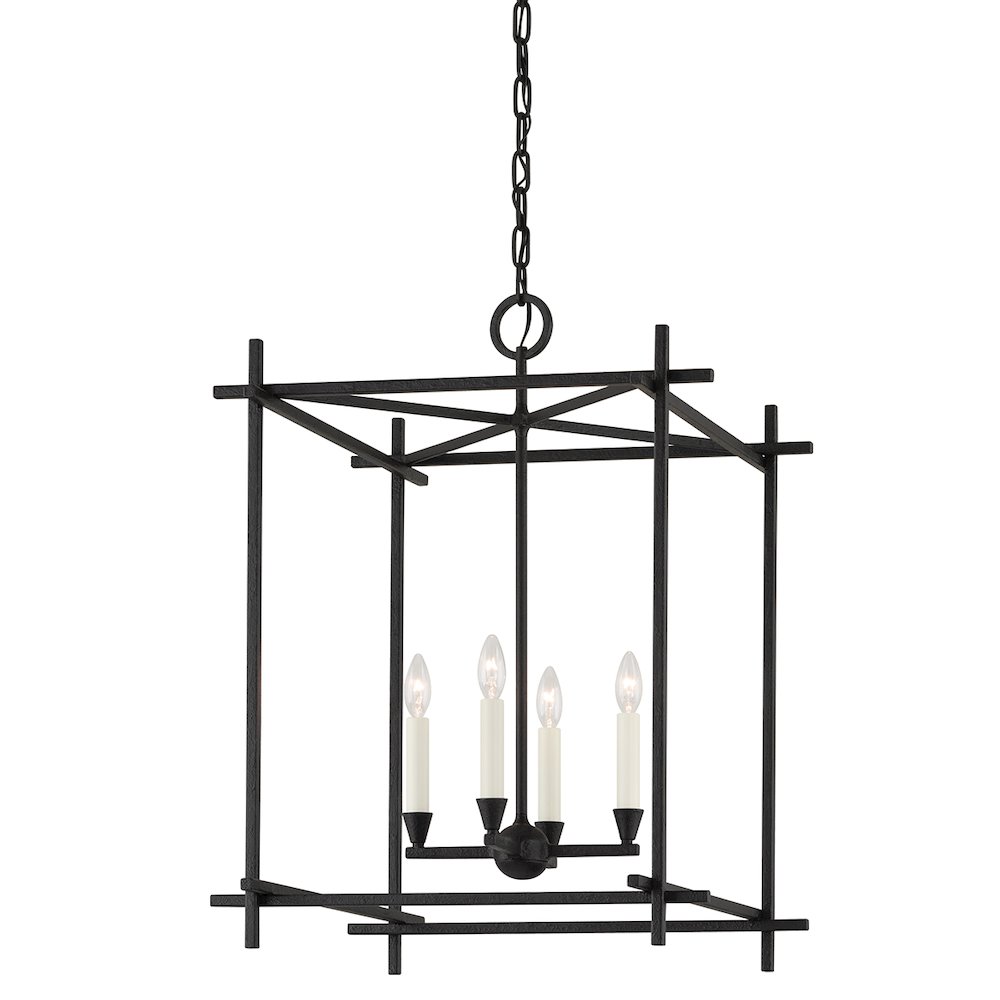 Huck Lantern, Black Iron. Picture 1