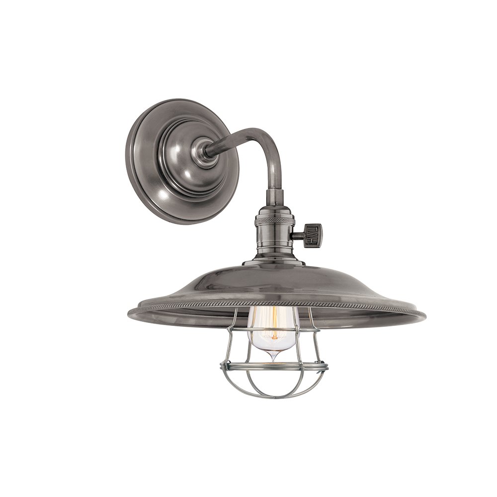 Heirloom Wall Sconce, Historic Nickel. Picture 1