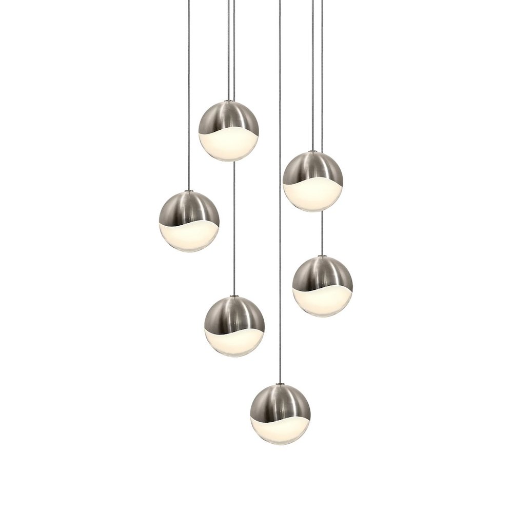 Grapes Pendant, Satin Nickel. Picture 1