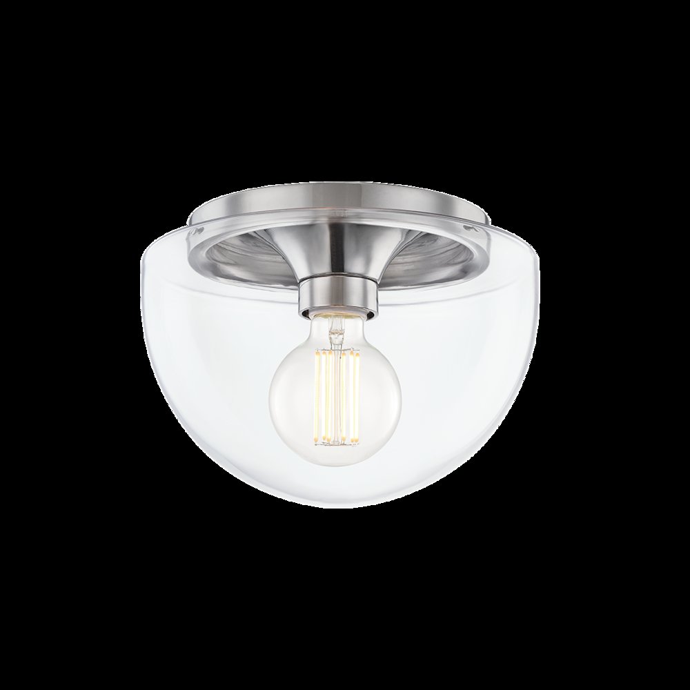 Grace Flush Mount, Polished Nickel. Picture 1