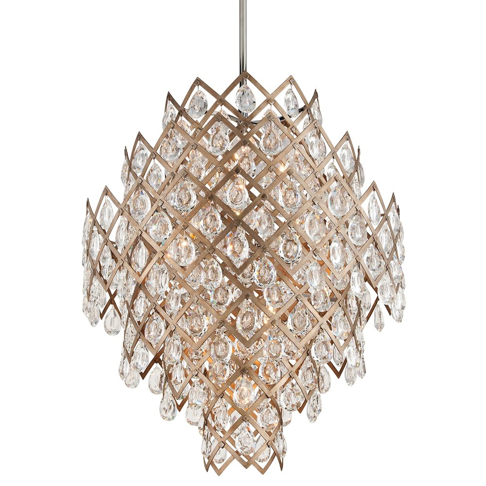 Tiara Chandelier In Vienna Bronze Color. Picture 1