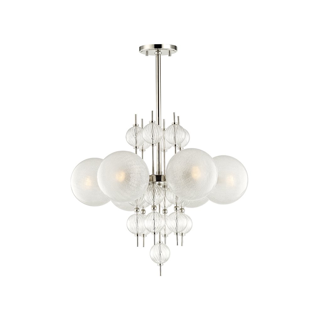 Calypso Chandelier, Polished Nickel. Picture 1